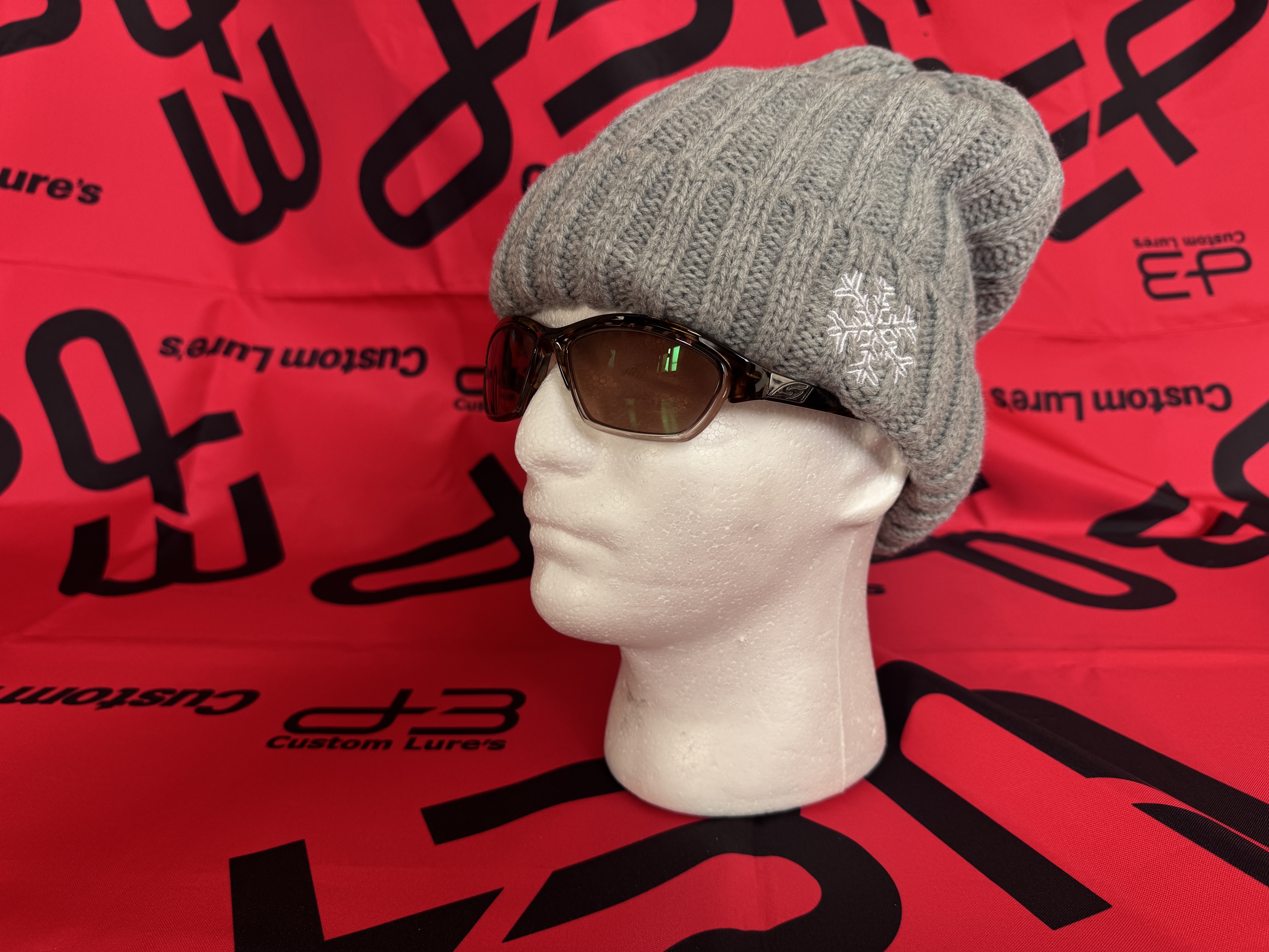 BLAKISTON Wワッチニット・裏ボア付き（グレー）