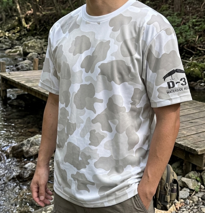 D-3 　WATERSIDE RECON DRY Tシャツ　（ホワイトカモ）